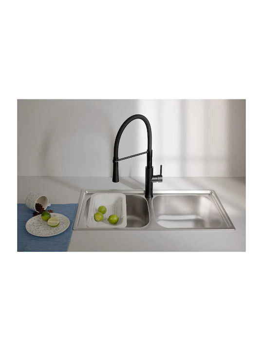 Kuchinox Ένθετος Νεροχύτης Inox Μ78xΠ43cm Ασημί