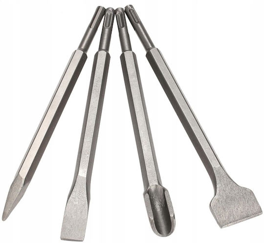 Concrete Chisels Sds Set 4 X Sds Plus Chisel