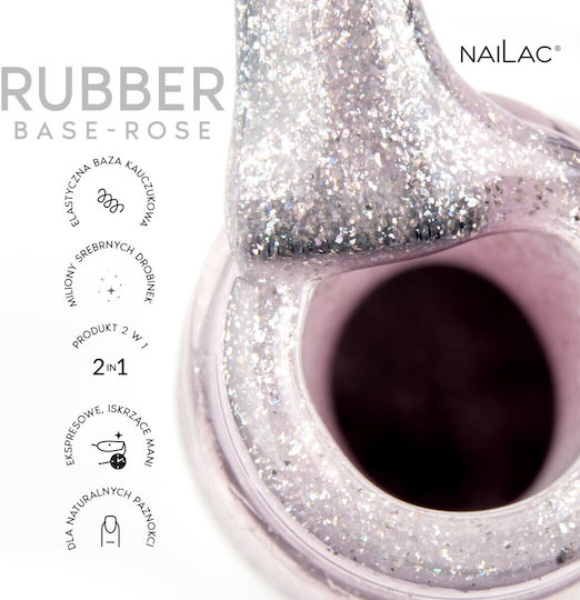 Rose Rubber Base Nailac 7ml