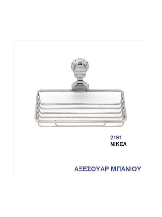 Import Hellas De perete Suport pentru burete Inox Argintiu Nichel