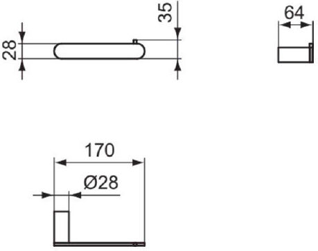 Ideal Standard Conca Държач за хартия Метал Сребрист