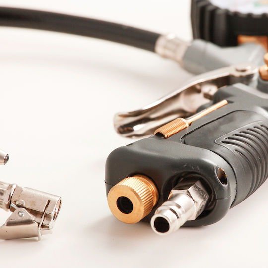 Tire Inflator Gun Led Pressure Gauge 10bar