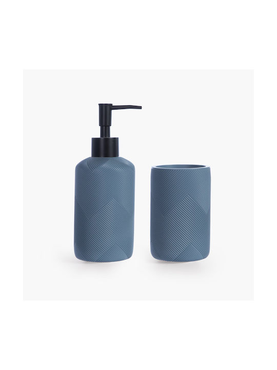 Nef-Nef Homeware Jenta Denim Resin Blue Cup Holder