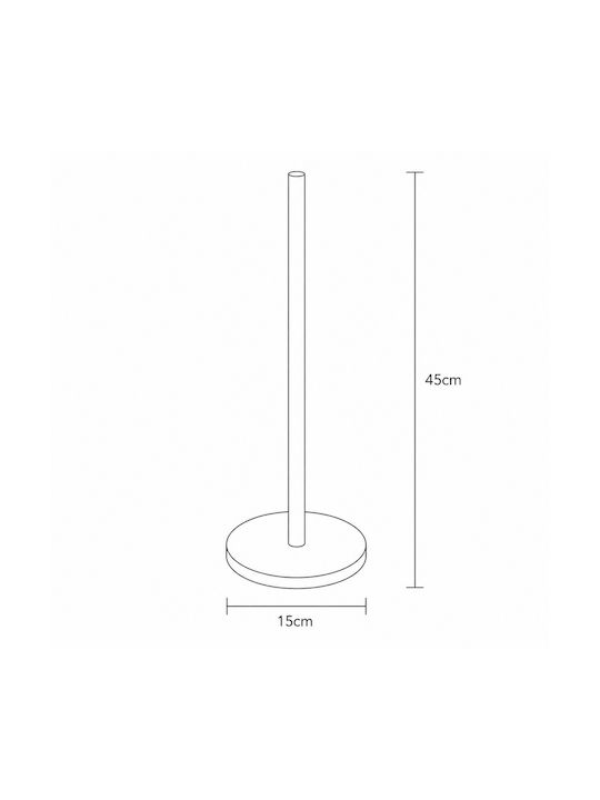 Floor Paper Holder Silver