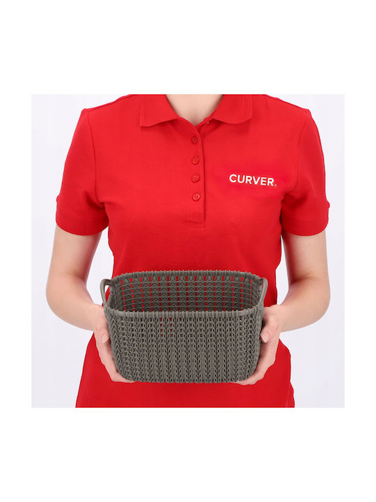 Curver Knit Επιτραπέζια Θήκη Οργάνωσης Πλαστική Καφέ