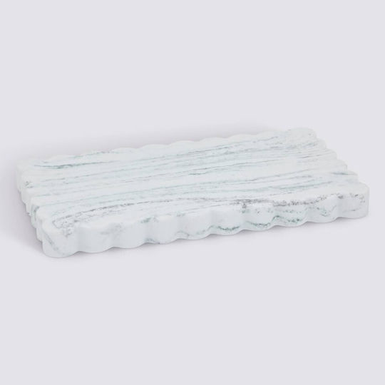 Soap Dish Marble White 23x13x1.9cm