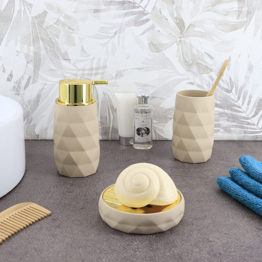 Countertop Beige Soap Dish