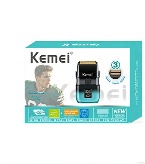 Kemei KM-T420 Foil Ξυριστική Μηχανή Προσώπου / Σώματος Επαναφορτιζόμενη / Με Καλώδιο