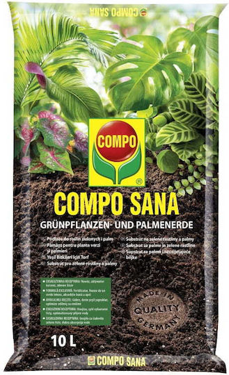 Compo Sana substrat pentru plante verzi și palmieri 10l turbă perlit Agrosil var Compo Sana