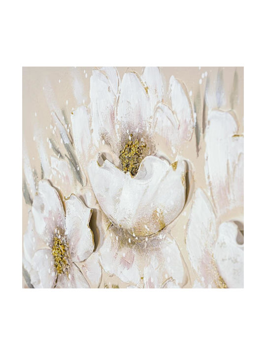Canvas Painting Fylliana Fl25134 White-Gold-Black 122x92cm