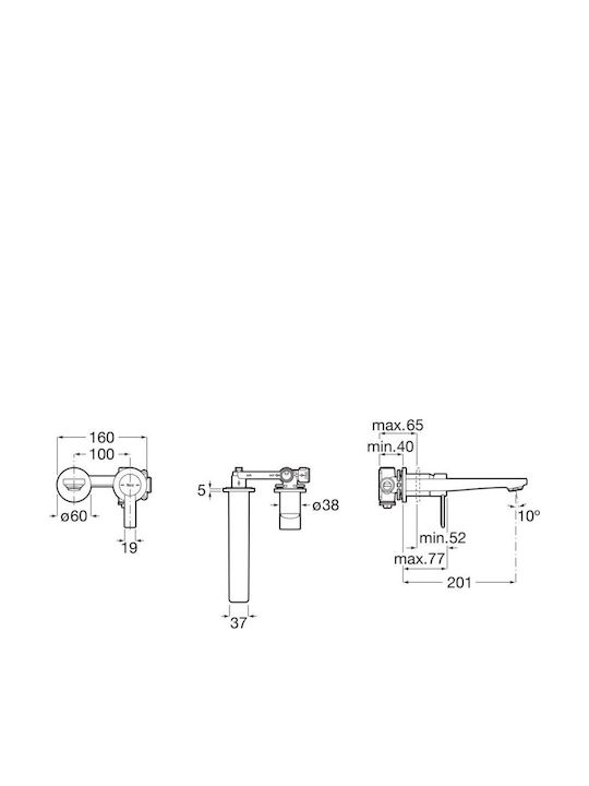 Roca Mixing Sink Faucet White