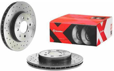 Brembo Xtra Δισκόπλακα Αυτοκινήτου Εμπρός Αεριζόμενη Ø262mm 09.5509.1x