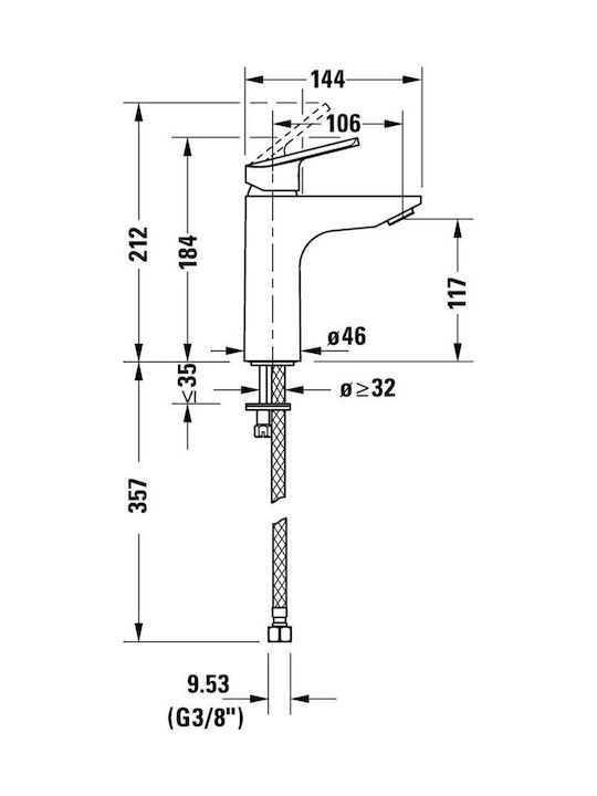 Duravit Mischung Waschtischarmatur