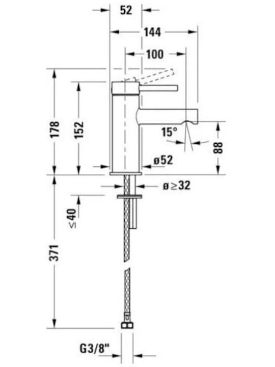 Duravit Mischung Waschtischarmatur