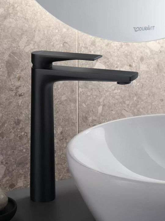 Duravit Αναμεικτική Μπαταρία Νιπτήρα Ψηλή Μαύρη