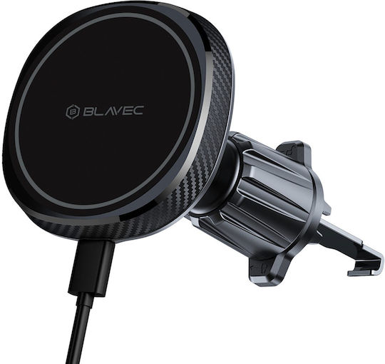 Blavec Car Holder Bhc-06b 15w Magnetic Induction Charging Active Cooling To Air Vent Bhc06b-mavib Black