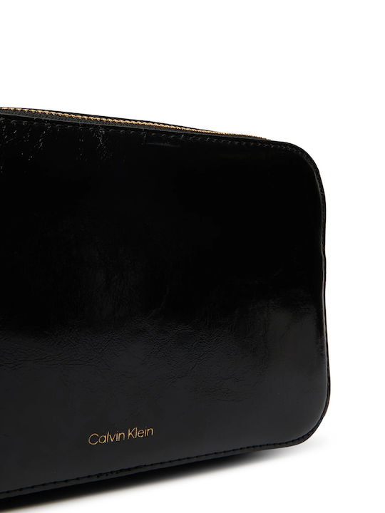 Foil Logo Women's Shoulder Bag Black