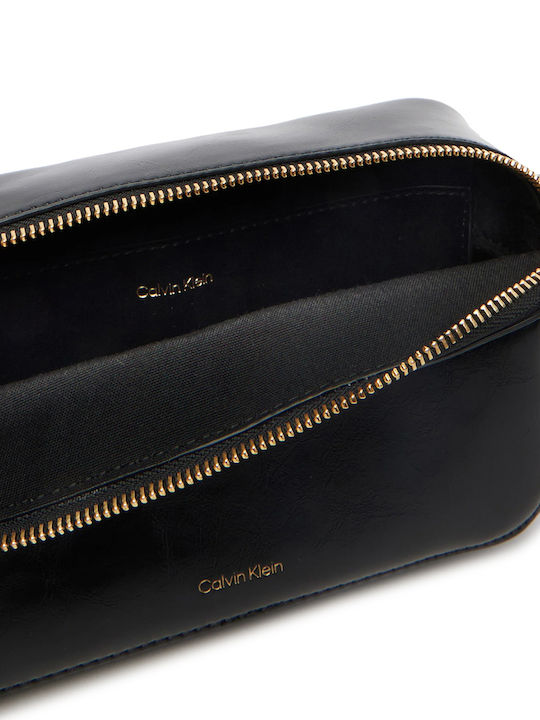 Foil Logo Women's Shoulder Bag Black