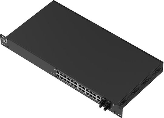 Teltonika SWM280 Managed L2 / L3 PoE+ Switch με 24 Θύρες Gigabit (1Gbps) Ethernet