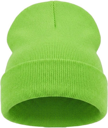 863 Wind Beanie Männer Beanie Gestrickt Green Fluo