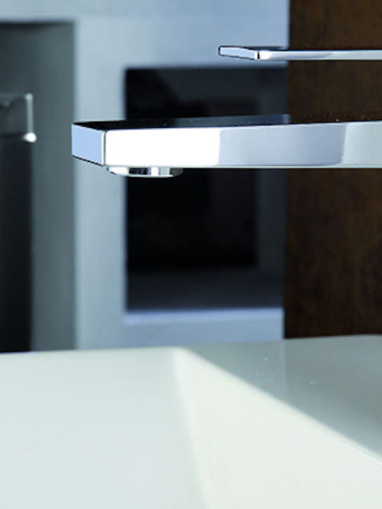 Fiore Kube Mixing Sink Faucet Silver