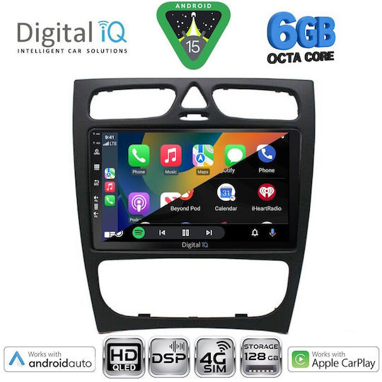 Digital IQ BXF 17402_CPAA 9 инчов мултимедиен таблет Mercedes C W203 модел 1999-2004