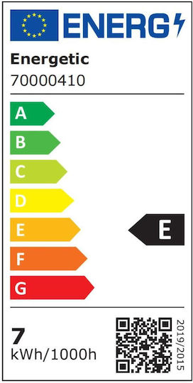 Energetic LED Glühbirne 7W Für E14 Faszisch Weiß