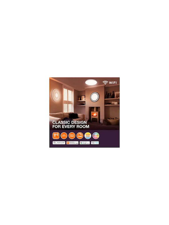 Osram Plafonieră de Tavan 49buc Neagră cu LED Integrat