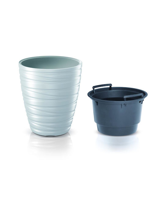Prosperplast Maze Flowerpot Γλάστρα White