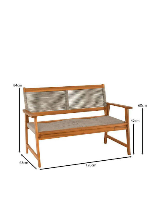 Living Диван с две места За Външно Ползване Ратан 120x68x84см