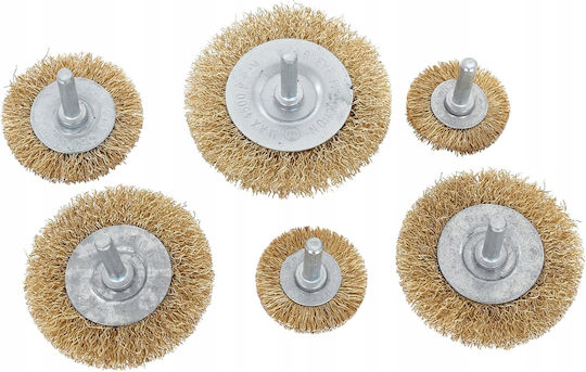 Geko G00705 Bohrdrahtbürste Für Bohrer Set 6Stücke