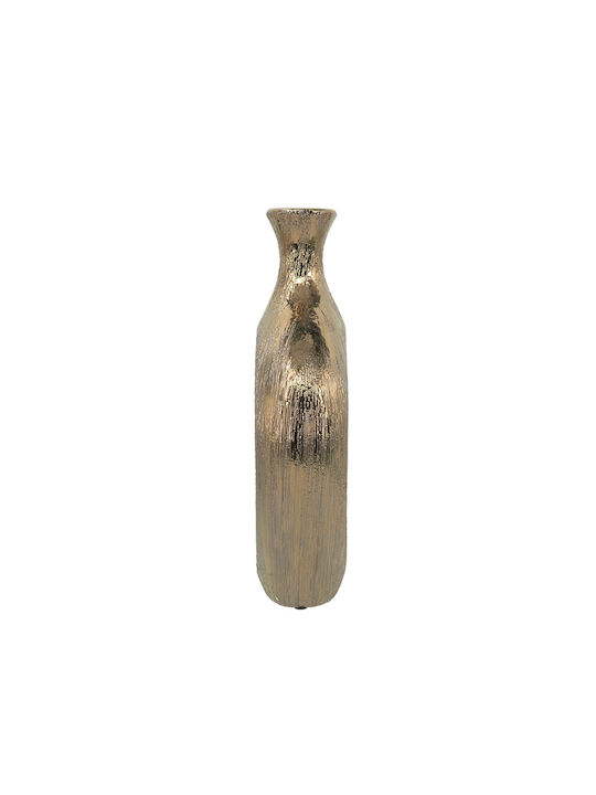 Artekko Vază Decorativă Ceramică Aurie 23x8xÎnălțime33.5cm