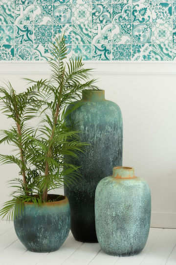 Jolipa Vase Boden Keramik Grün 35x35xH93cm