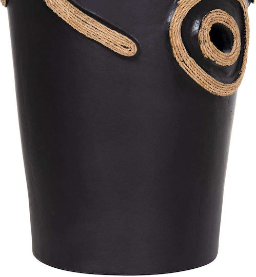Decorative Vase Ceramic Black