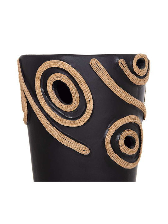 Decorative Vase Ceramic Black