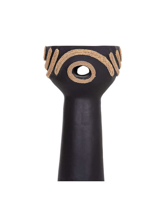 Decorative Vase Ceramic Black