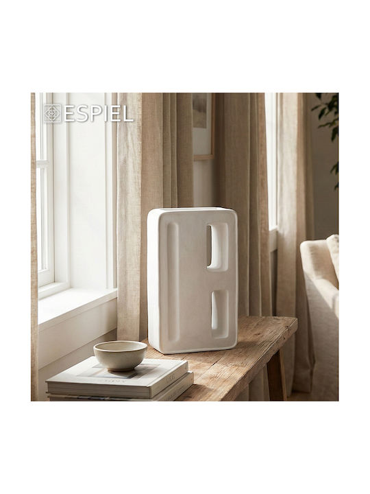 Espiel Decorative Vase Beige 24x9.5x35.5cm