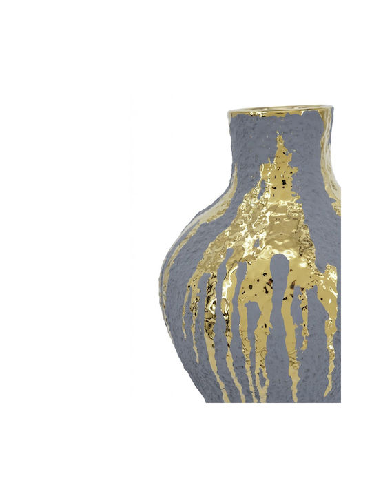 Artekko Decorative Ceramic Blue Vase 23x23xH41.5cm