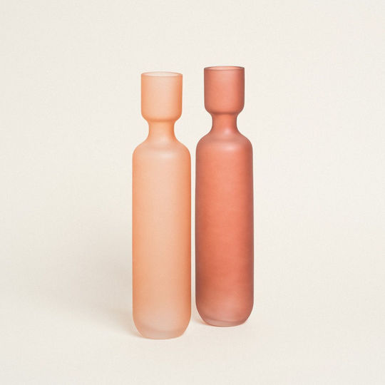 Beauty Home Διακοσμητικό Βάζο Glas Rosa 8x35cm 1Stück