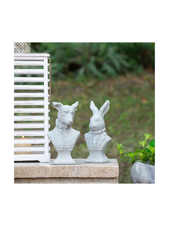 Decorative Rabbit Made of Concrete Cement 14x9.5x29cm