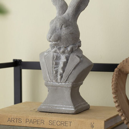 Decorative Rabbit Made of Concrete Cement 14x9.5x29cm