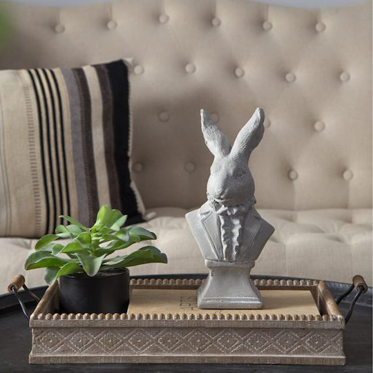 Decorative Rabbit Made of Concrete Cement 14x9.5x29cm