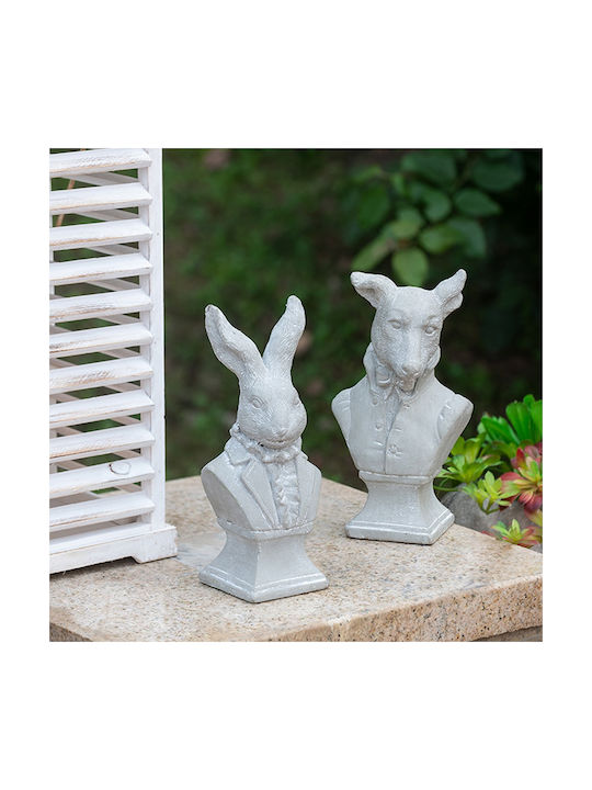 Decorative Rabbit Made of Concrete Cement 14x9.5x29cm