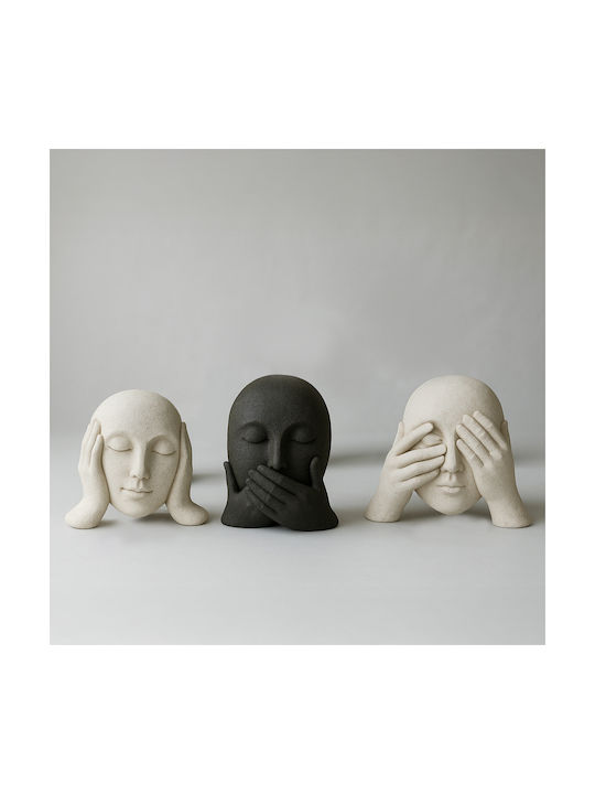 InTheBox Διακοσμητική Προτομή Πολυρητίνης 14.5x9.5x17cm