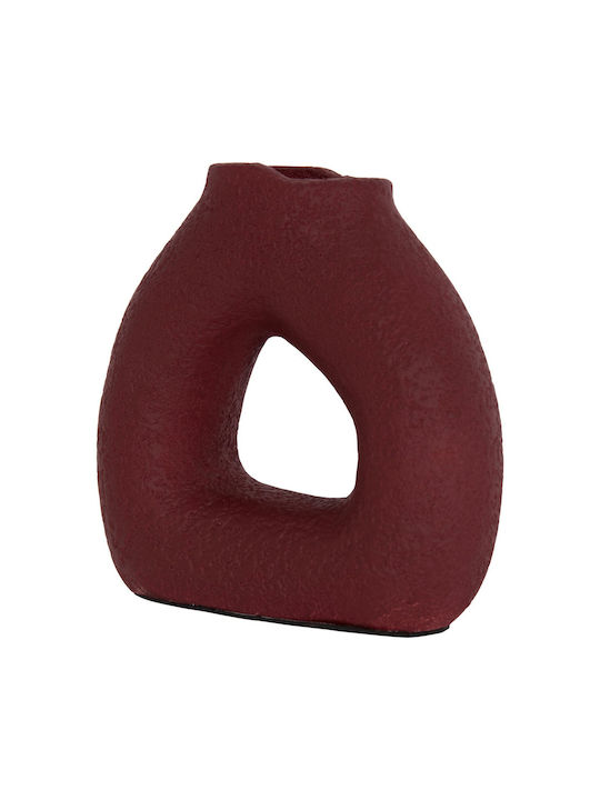 Decorative Vase Ceramic Orange 17x6.5xH17.5cm