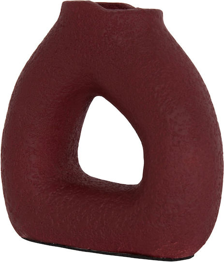 Ceramic Vase Orange 17x6.5xH17.5cm