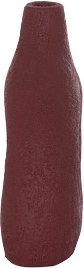 Decorative Vase Ceramic Orange 17x6.5xH20cm