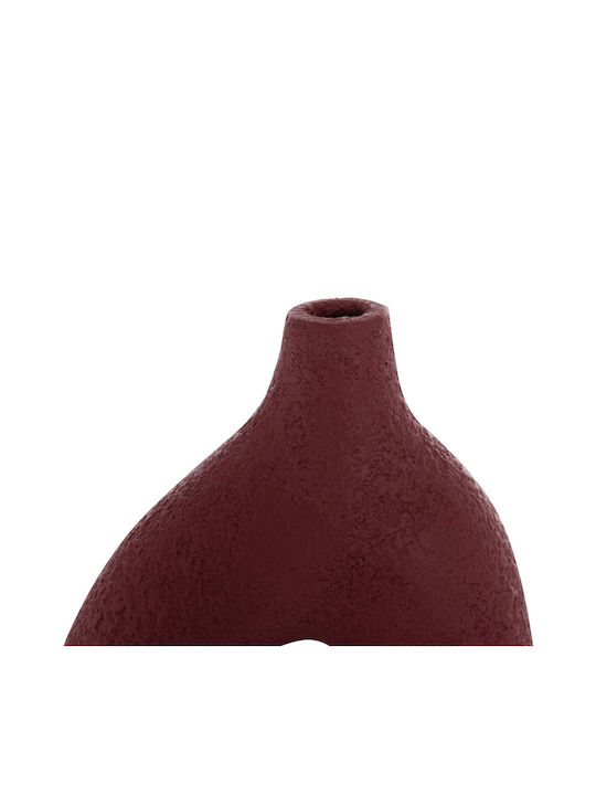 Decorative Vase Ceramic Orange 17x6.5xH20cm