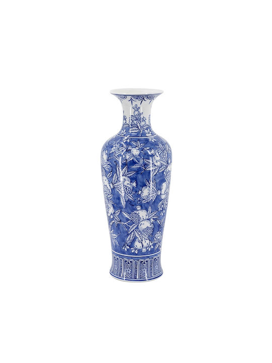 Artekko Dekorative Porzellanvase Melania Weiß 19,5x19,5xH51,5cm