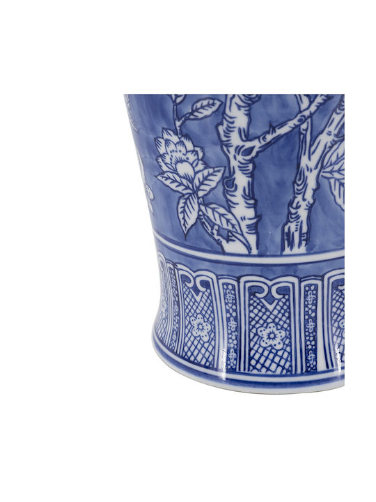 Artekko Dekorative Porzellanvase Melania Weiß 19,5x19,5xH51,5cm